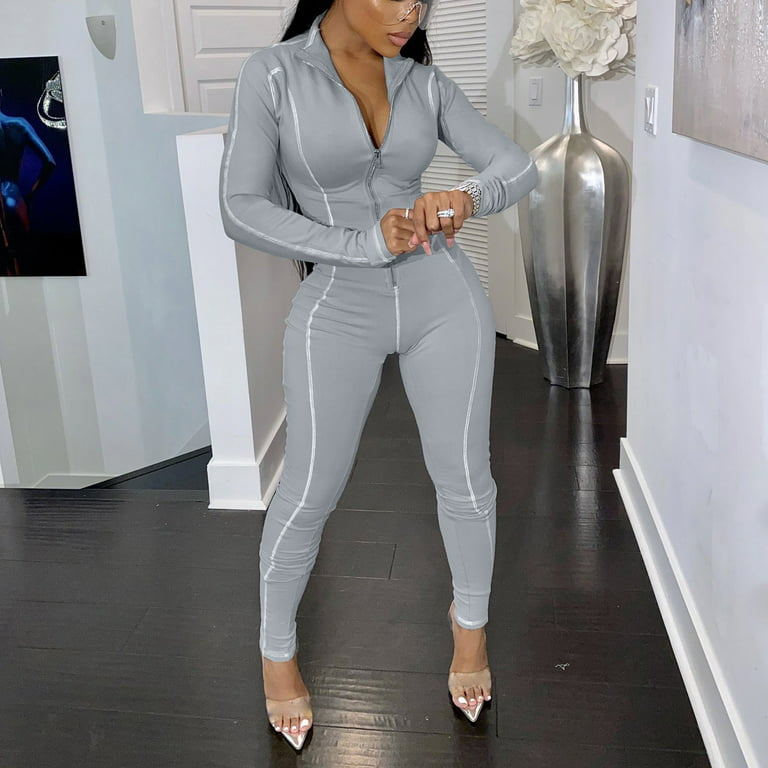 One-Piece Pants with Skin Penetrating Bottoms, Gray Slimming and