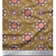 thumbnail image 1 of Soimoi Poly Georgette Fabric Floral Mandala Print Sewing Fabric Yard 42 Inch Wide, 1 of 3