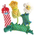 thumbnail image 2 of Woven Rope Dog Toy Squeaky Puppy Teething Toy Dog Interactive Tug-of-War Rope Toy for Dogs Teeth Cleaning Entertainment, 2 of 8