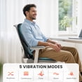 thumbnail image 5 of Vibration Seat Cushion Massager with Heat, Back Massager Chair Pad for Home Office Black, 5 of 9