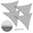 thumbnail image 3 of Yescom 4 Pack 7 Ft 97% UV Block Permeable Fabric Triangle Sun Shade Sail Heavy Duty Canopy Outdoor Pool, 3 of 9