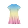 thumbnail image 4 of Little Girls Pique Polo Short Sleeve Pleated Skirt Dress Back to School Uniform Summer Casual Flowy Dresses, 4 of 5
