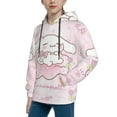 thumbnail image 2 of Cute Cinnamoroll Youth Hoodie Long Sleeve Pullover Casual Sweatshirt Hooded Boys Girls, 2 of 9