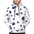 thumbnail image 4 of Hoodies for Men - Blueberry Print berries Long Sleeve Comfrt Men'S Fashion Hoodies & Sweatshirts, Sweatshirts for Men Hoodies Pullover Clothing Clothes with Pouch, 4 of 7