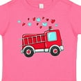 thumbnail image 4 of Inktastic Valentine Fire Truck with Hearts Boys or Girls Toddler T-Shirt, 4 of 5