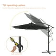 thumbnail image 6 of Sonerlic 10ft Outdoor Patio Hanging Offset Umbrella with Steel Frame for Yard,Poolside and Deck,Black, 6 of 6