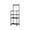 Black, variant on Storage Shelves Shelving Unit 4 Tier Shelving Unit With Wheels And Anti-Slip Feet Kitchen Shelves