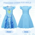 thumbnail image 5 of Benylion Girls Princess Dresses Cinderella Costume Birthday Party Dress Cosplay Outfits Role Play Clothes Outfit for 9-10 Years, 5 of 6