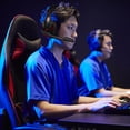thumbnail image 1 of HEATSHAKING Stereo Gaming Headphones with Rotating Volume Control and Omnidirectional Mic for Music, 1 of 7