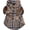 Dark Khaki, variant on MAMORE Soft Casual Plaid Dog Shirt, Pet Western Clothes With Bow Tie for Wedding, Christmas Costumes (Large, Dark Khaki)