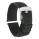 thumbnail image 1 of Rápido Desenganche Auténtico Cuero Reloj Banda 20mm Ancho Flor Vaca Cuero Reloj Correa para Hombres y Mujeres, Negro y Plata Tono, 1 of 8