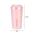 thumbnail image 4 of Taza de café de 380 ml/500 ml Taza de viaje respetuosa con el medio ambiente para la oficina en casa (500 ml rosa), 4 of 5