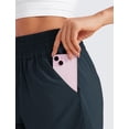 thumbnail image 4 of Shorts CRZ YOGA tiro alto holgados con entrepierna de 7.5 cm azul marino XL, 4 of 4
