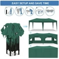 thumbnail image 4 of IVV Canopy Tent 10x20FT Canopy Tent with 6 Sidewalls,Outdoor Waterproof Canopy Tents for Backyard Parties,Outside Instant Commercial Enclosed Gazebo Tent with Carry Bag, Green, 4 of 8