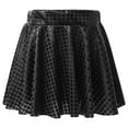 thumbnail image 4 of BOBOGOJP Girls Sequin Skirt Sparkly Toddler Kids Mini Glitter Skirt Elastic Waist Party Pencil Skirt Black for Size 10-11 Years, 4 of 4