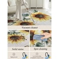 thumbnail image 5 of Vintage Yellow Sunflowers Area Rug for Bedroom 2.7x5 Ft American Pastoral Style Super Soft fuzzy Throw Rug Non-Slip Fluffy Plush Indoor Floor Carpet for Living Room Nursery Home Decor, 5 of 8