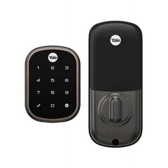 Yale YRD156ZW20BP Key Free Touchscreen Deadbolt with Z-Wave Plus Oil Rubbed Bronze Finish
