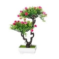 thumbnail image 2 of JingChun Clearance Under $2.00 Simulation Flower Bouquet Living Room Table Flower Arrangement Flower Decoration Vase Potted Plant, 2 of 6