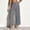 Gray, variant on Women's High-Waist Wide-Leg Dress Slacks, Polished Button Front and Tailored Pleated Waist for Formal Business Casual Outfits Gray S
