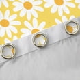 thumbnail image 4 of Feelyou Yellow Groovy Flower Black Out Curtains for Girls, Rustic Daisy Floral Curtains Pack of 2 (42x63 Each), Vibrant Plant Bedroom Curtains, Black Out Curtains Decor, 4 of 6