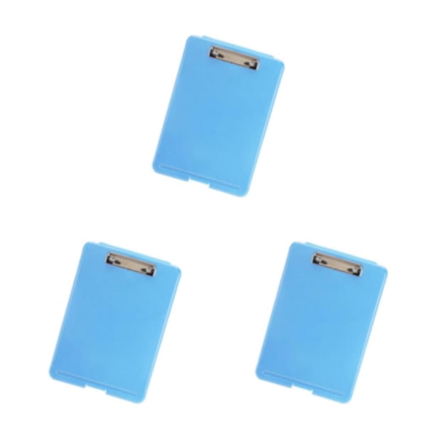 Vogacara Elegante caja de archivo A4 Carpeta de documentos duradera Caja de bloc de notas Organizador Suministro Azul B Type1 NO1