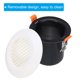 thumbnail image 3 of Uxcell Ventilación Redonda de 3 Pulgadas con Resorte, Ventilación de Escape de Plástico ABS con Rejilla de Persiana para Oficina en Casa, 3 of 6