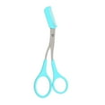 thumbnail image 2 of Eyebrow Comb Scissors Curved Eyebrow Trimmer Grooming Small Scissors with Comb Stainless Steel Eyebrow Eyelash Hair Remove Tool, 2 of 9
