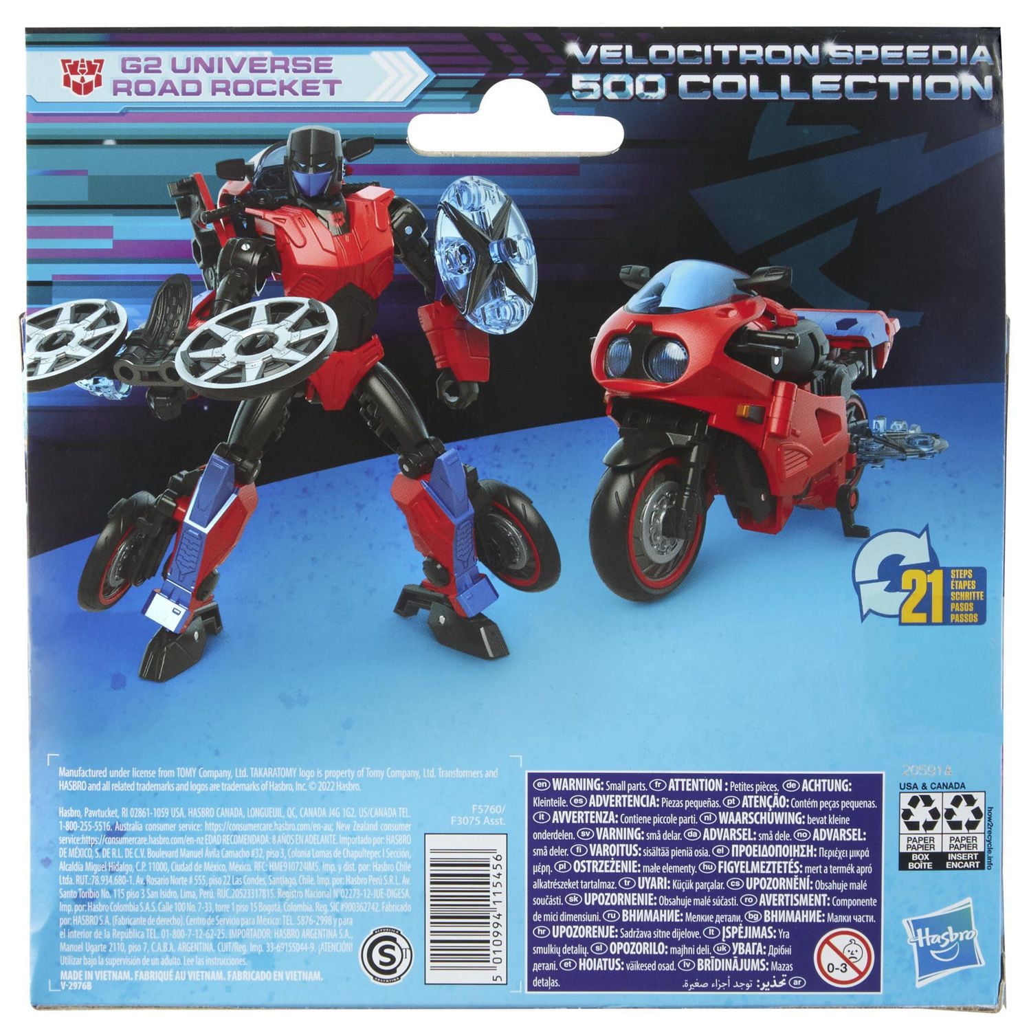 Transformers Toys Generations Legacy Velocitron Speedia 500 Collection Deluxe G2 Universe Road Rocket, Age 8 and Up, 5.5-inch