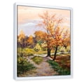 thumbnail image 3 of Designart 'The Orange Woods Along River' Country Framed Canvas Wall Art Print, 3 of 5