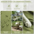 thumbnail image 3 of Kimunuk Outdoor Seat Cushion Set, 24" X 24" X 4" Water-Resistant & Fade-Resistant Patio Furniture Replacement Cushions with Handle and Straps for Sofa Chair, Ligth Green, 3 of 7