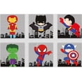 thumbnail image 3 of Set 4 Cuadros Canvas Super Heroes Niños De Algodón Tintas No Toxicas Y Seguras Con Bastidor, 3 of 4