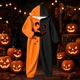 thumbnail image 4 of DHFJKG Pumpkin Onesie For Women Adult Halloween Pajamas Fuzzy Jumpsuit Long Sleeve Hooded Loungewear, 4 of 5
