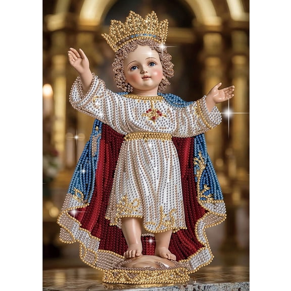 5D DIY Diamond Painting Kit Religious Creative Crafts Suitable for Home Decor Holiday Gift 11.8x15.7in