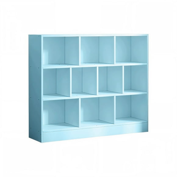 Organizador Librero Ilios Innova 10 cubos Estante Multifuncional Azul 120 cm x 24 cm x 104 cm