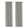 thumbnail image 7 of Loft Living Jayce Light Filtering Dual Header Indoor Curtain 52 x 63 in Silver, 7 of 7