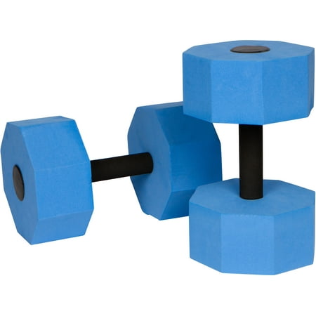 Aquatic Foam Octagon Exercise Dumbells (Set of 2, Blue)