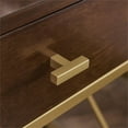 thumbnail image 4 of Leick Home Favorite Finds Nightstand with Top AC/USB Charging in Walnut Brown, 4 of 9