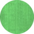 thumbnail image 1 of Ahgly Company Indoor Round Abstract Emerald Green Contemporary Area Rugs, 7' Round, 1 of 4