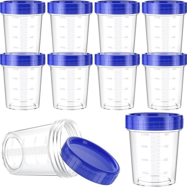 Lot de 10 Contenants pour Vinaigrette avec Couvercles, Contenants à Condiments Étanches, Réutilisables et Empilables, Contenants en Plastique pour Sauce Trempette