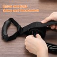 thumbnail image 4 of Uxcell 4pack Extension Cord Holder Organizer Straps, 435mm / 17 Inches Garage Hanging Storage Straps, 4 of 6