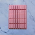 thumbnail image 4 of 40 Cavity Narrow Rectangle Silicone Candy Molds – Non-Stick, Food-Safe, Reusable Molds for Caramel, Jelly, and Butter, Oven & Microwave Safe, Dishwasher Friendly, Pink, 4 of 4