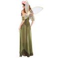 thumbnail image 4 of Falda larga de princesa hada de las flores, traje de ángel de elfo verde, disfraz de Cosplay para Halloween, ropa de actuación de hadas, 4 of 4
