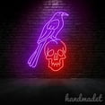 thumbnail image 5 of Handmadetneonsign Raven On Skull Neon Sign, Raven Wall Art Decor, Raven Skeleton Home Wall Decor 038823, 5 of 5
