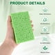 thumbnail image 2 of Uxcell 6-Pack Esponjas de Cocina, Esponja de Limpieza Pesada de Celulosa Ecológica Sin Rayones [Verde], 2 of 6