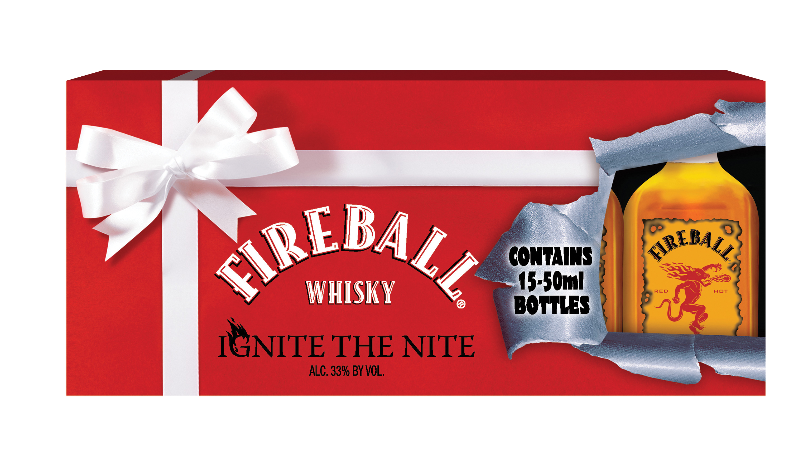 Fireball Holiday Whisky Gift Set 15 Pack 50ml Bottles Walmart Com Walmart Com