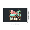 thumbnail image 3 of Decorative Design Black American Freedom Colorful Theme Freedom Celebration Equality Awareness for Cultural Events Memorial Day Independence Day, 3 of 7
