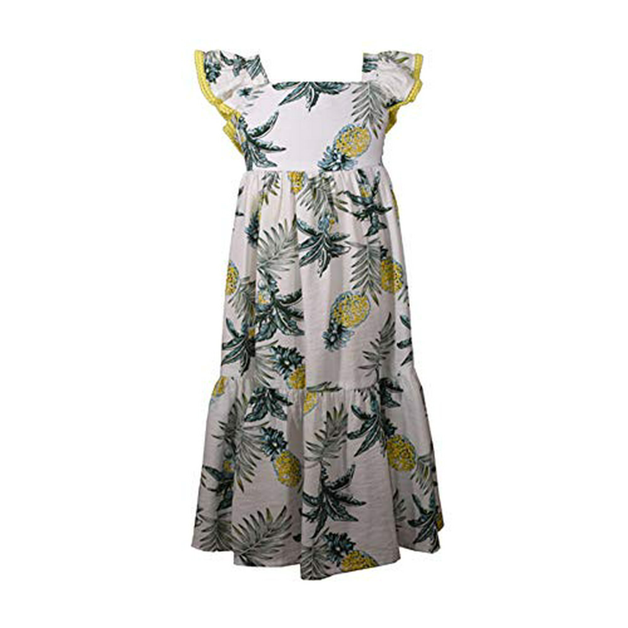 Girls hawaiian print dress best sale