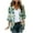 Green-A, variant on SwiftWear Women’s Summer Chiffon Cardigan Lightweight Cover-Up 3/4 Sleeve Sheer Colorful Floral Print Loose Fit Cardigan Tops for Beach Vacations ​​