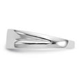 thumbnail image 3 of 14K White Gold Ring Band Men's Diamond Round, Size 6, 3 of 5