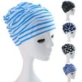 thumbnail image 1 of LJNYFDC Swim Pool Hat Quick Dry Swimming Hat Solid Color Waterproof Soft Ultralight Protective Nylon Long Short Hair Pleated Swimming Pool Hat for, 1 of 6
